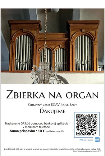 Zbierka na organ v Nových Sadoch